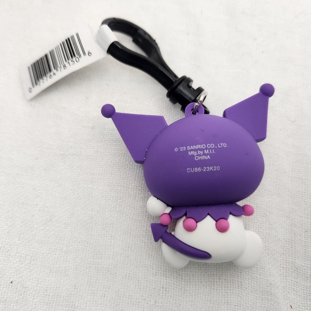 Sanrio Kuromi Boba Bubble Tea Purple Figural Keychain Bag Charm 2023 - Picture 3 of 3